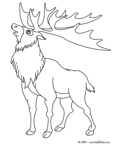 364x470 Howling Wolf Coloring Pages