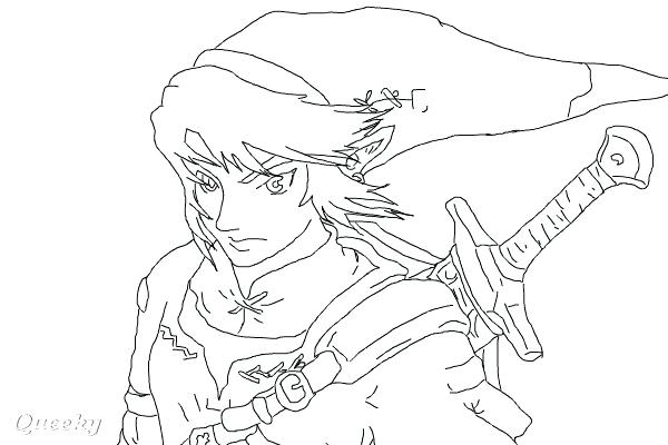 600x400 Link Coloring Pages Beauteous Link Coloring Pages Hair Wolf