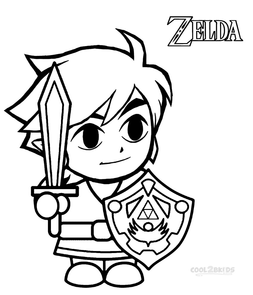 850x992 Printable Zelda Coloring Pages For Kids