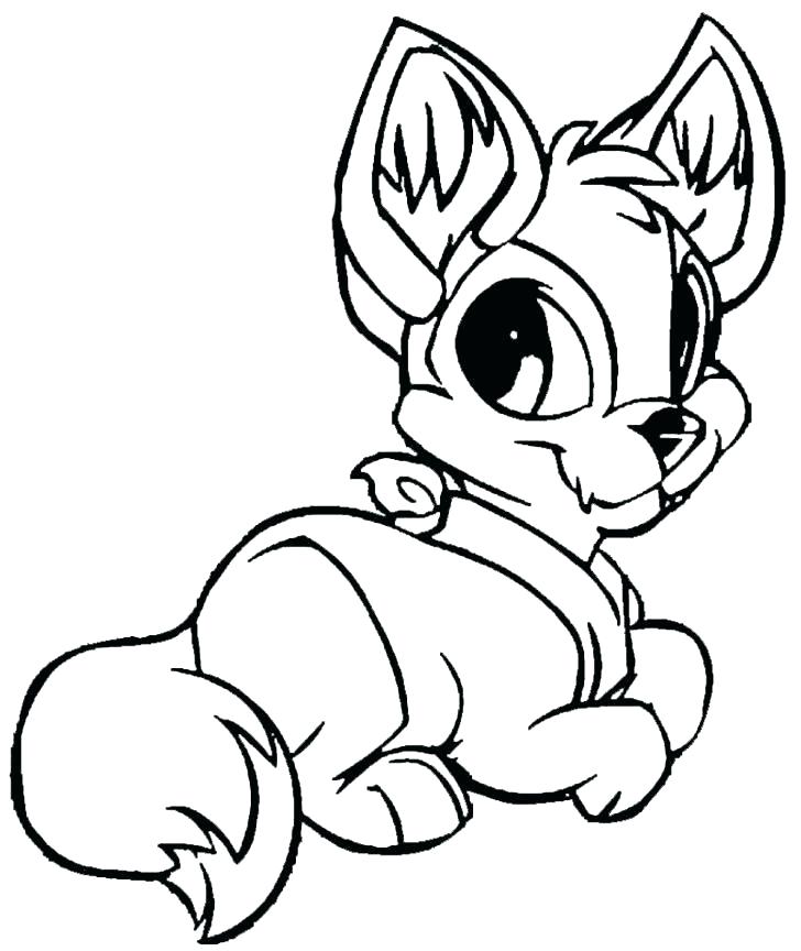 728x864 Cute Wolf Coloring Pages