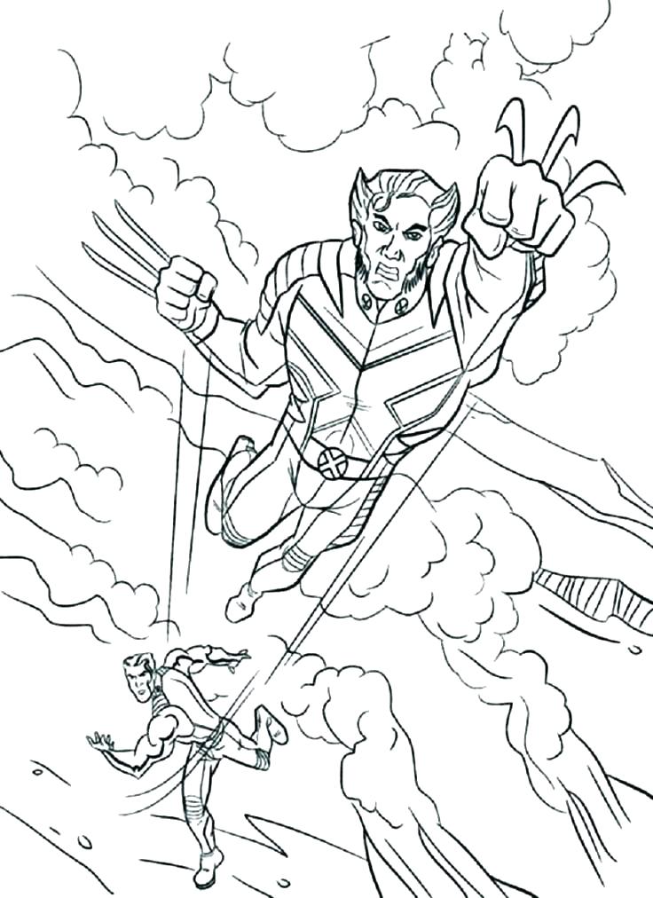 736x1012 Wolverine Coloring Page Wolverine Color Pages Here Are Wolverine