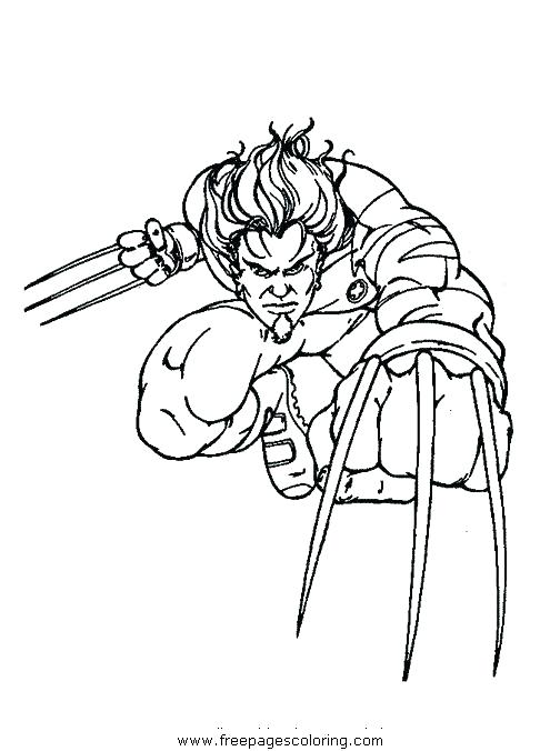 504x676 Wolverine Coloring Pages To Print Wolverine Animal Coloring Pages