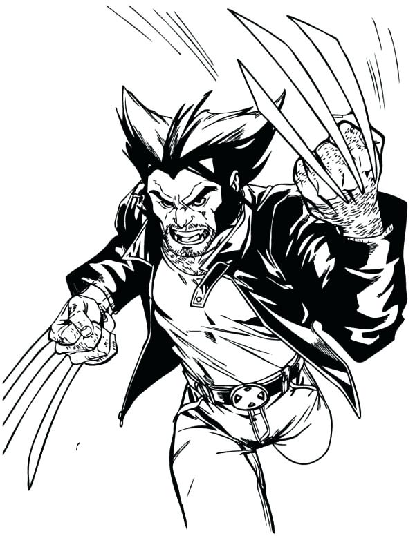 600x776 Wolverine Coloring Page Cool Wolverine Coloring Pages Kids Cartoon