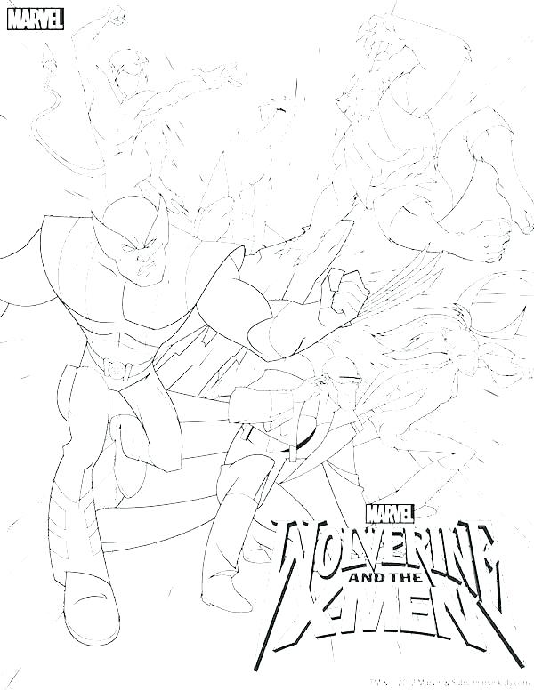 600x776 Wolverine Coloring Pages Color Page Here Are Pictures X Men Marvel
