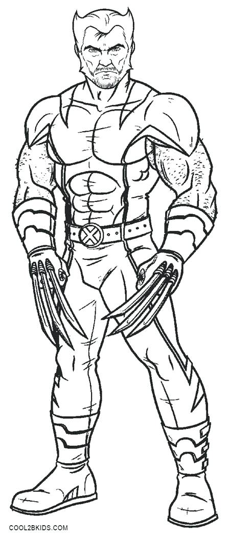 446x1050 Wolverine Coloring Pages Outstanding Wolverine Coloring Pages