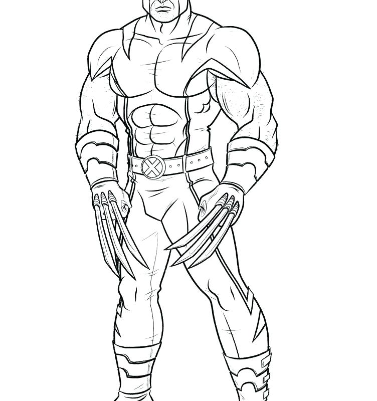 752x800 Wolverine Coloring Pages Marvel Coloring Pages Wolverine Coloring