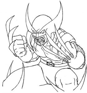 281x300 Wolverine Coloring Pages Wolverine Coloring Pages Page
