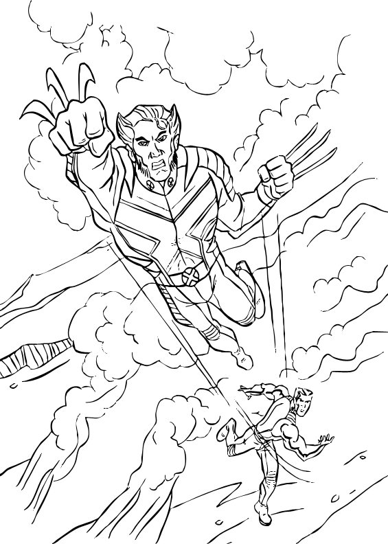 565x792 Wolverine Coloring Pages