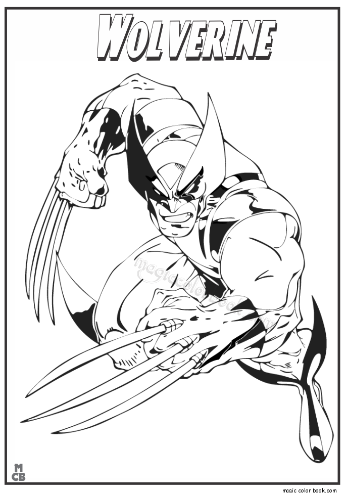 685x975 X Men Wolverine Coloring Pages
