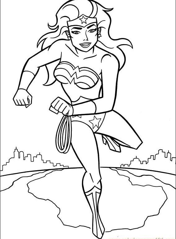 567x768 Wonder Woman Coloring Pages Wonder Woman Coloring Pages