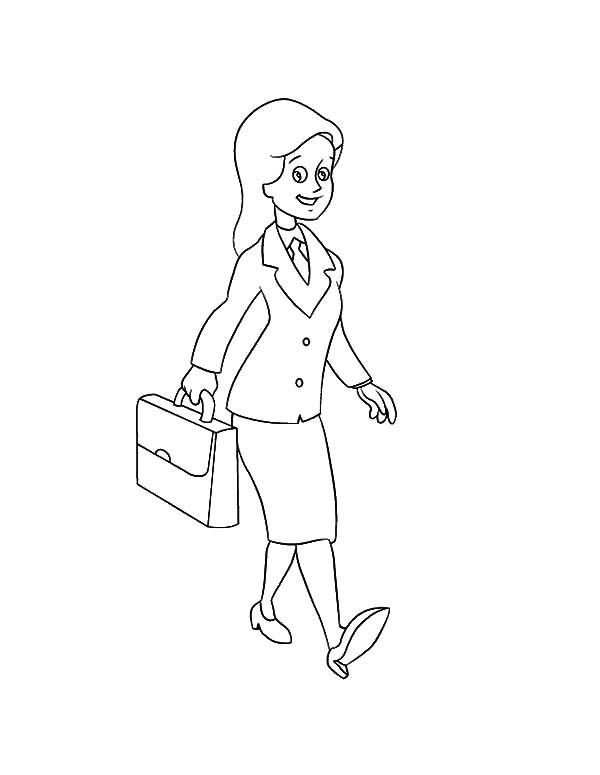 600x775 Business Woman Coloring Pages Best Place To Color