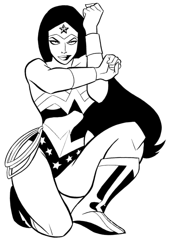 708x990 Wonder Woman Coloring Pages
