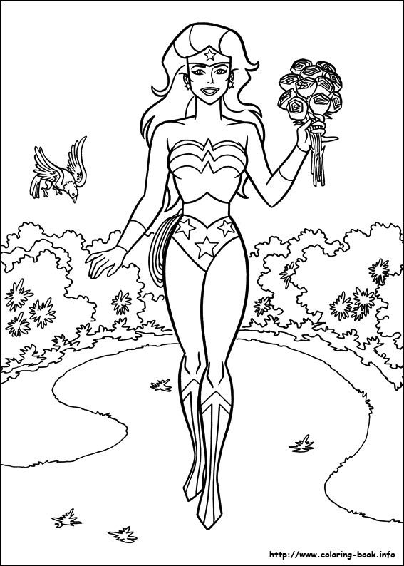 567x794 Wonder Woman Coloring Picture Wonder Woman Birthday Party