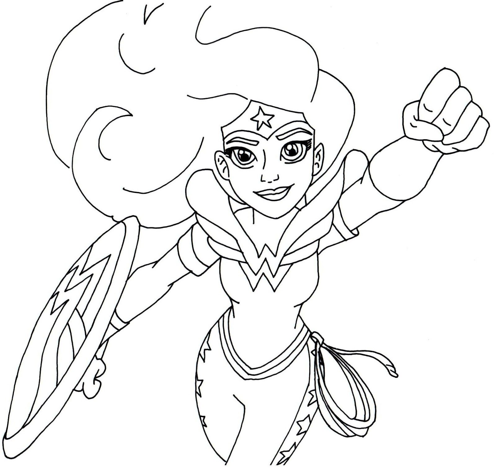 1600x1515 Free Printable Super Hero High Coloring Page For Wonder Woman
