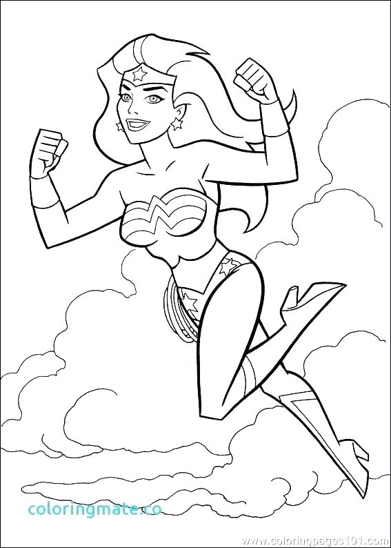 567x794 Wonder Woman Coloring Pages