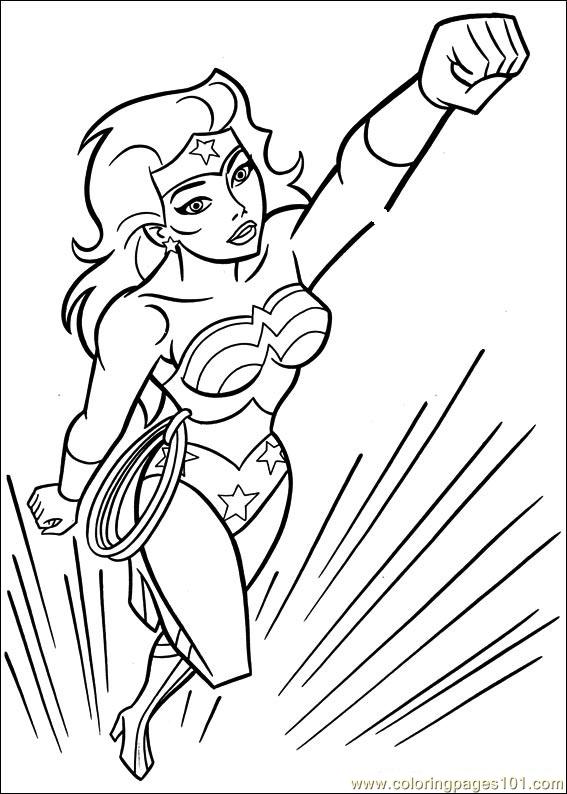 567x794 Wonder Woman Coloring Page