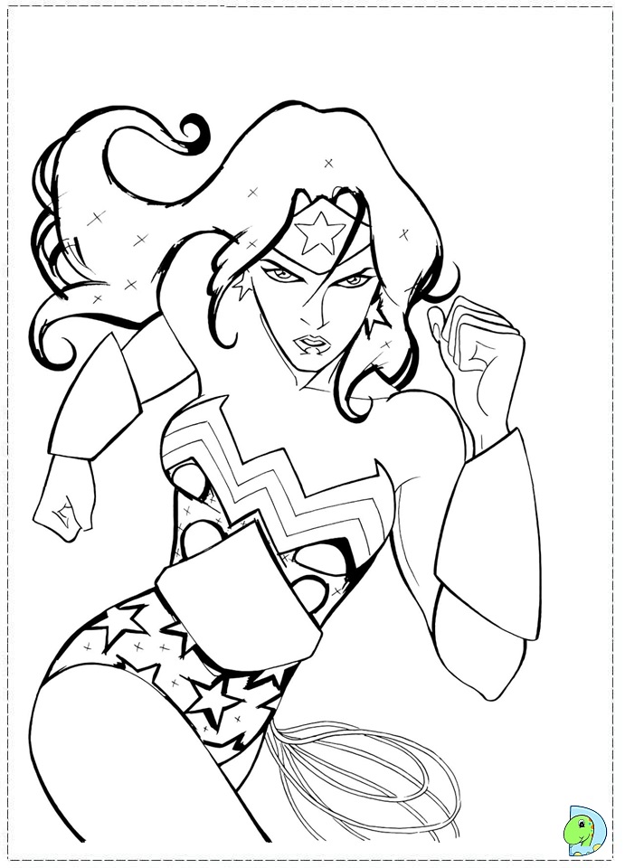 691x960 Wonder Woman Coloring Pages