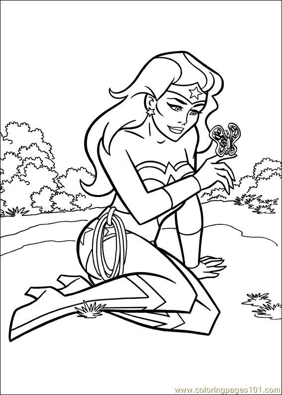 567x794 Wonder Woman Coloring Page