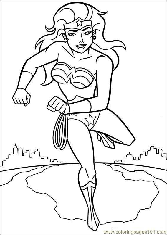 567x794 Wonder Woman Coloring Pages