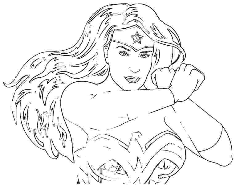 766x600 Wonder Woman Coloring Pages Wonder Woman Coloring Pages Free