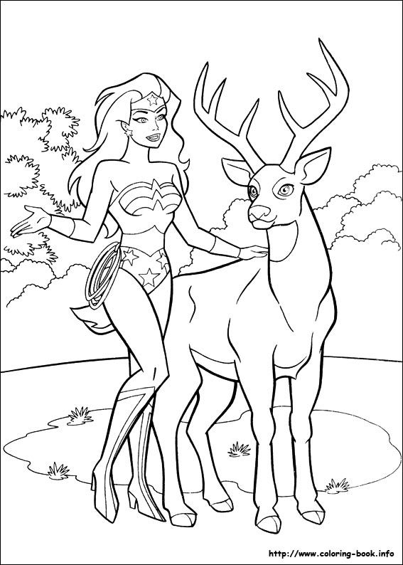 567x794 Wonder Woman Coloring Picture Colorless Adult Coloring