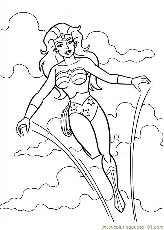 567x794 Free Printable Coloring Page Wonder Woman