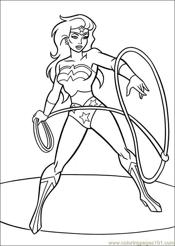 567x794 Free Printable Coloring Page Wonder Woman