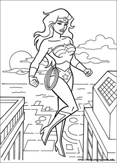 236x330 Free Printable Coloring Page Wonder Woman