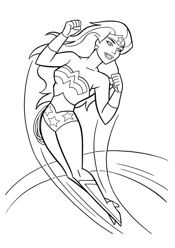 595x842 Wonder Woman Coloring Pages