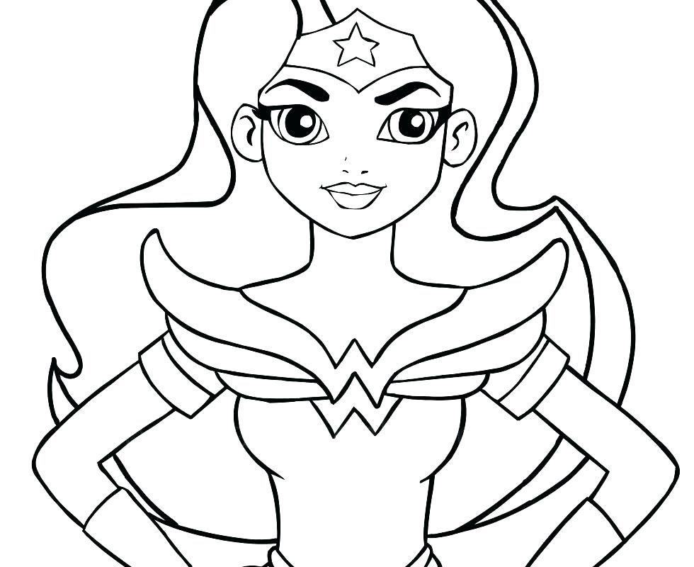 980x800 Wonder Woman Coloring Pages