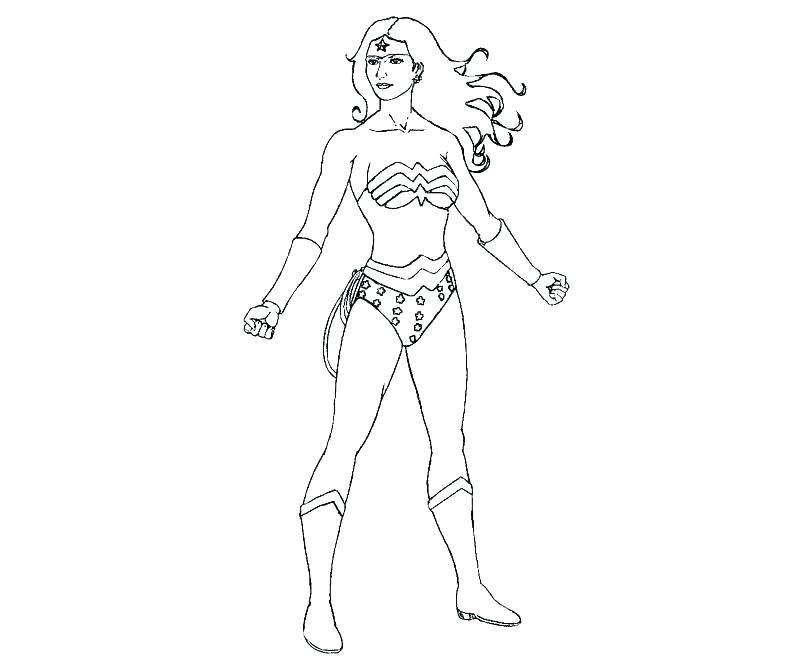 800x667 Wonderwoman Coloring Page