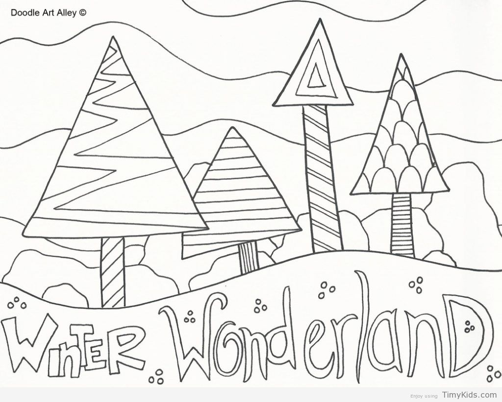 1024x821 Winter Wonderland Coloring Pages