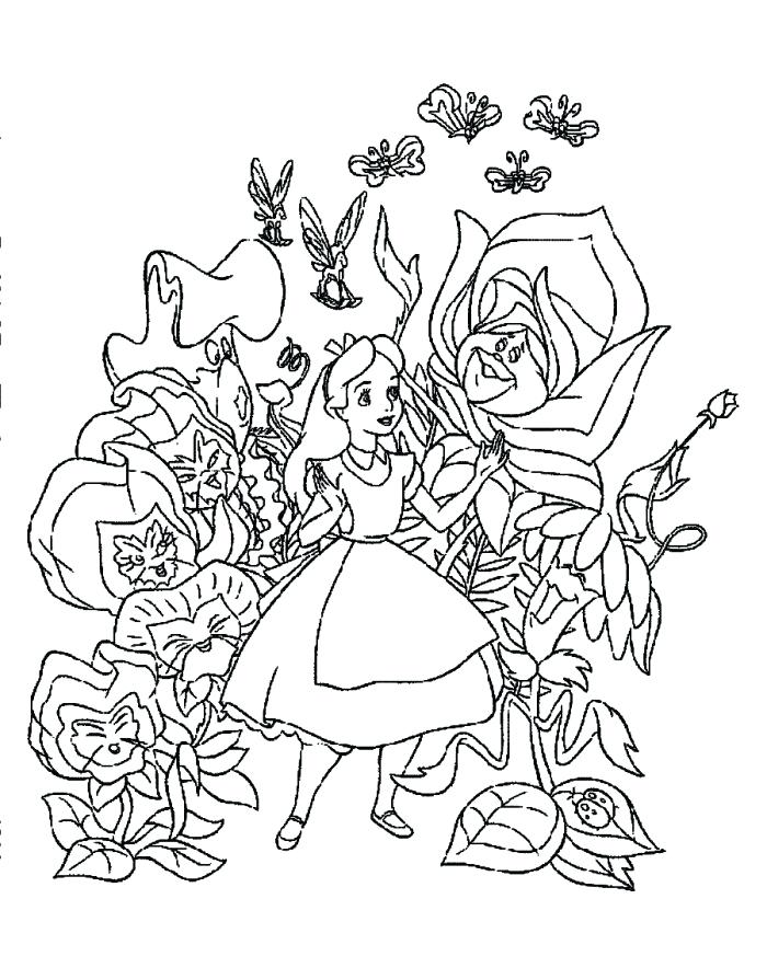 700x884 Alice In Wonderland Coloring Page Cute In Wonderland Coloring