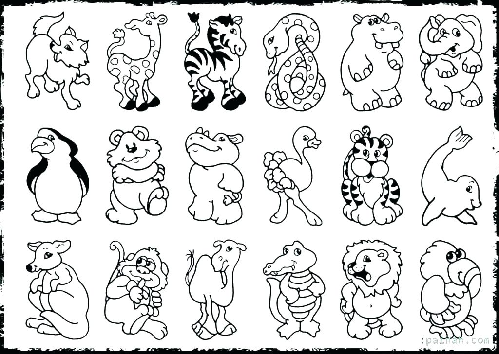 1024x728 Woodland Animals Coloring Pages