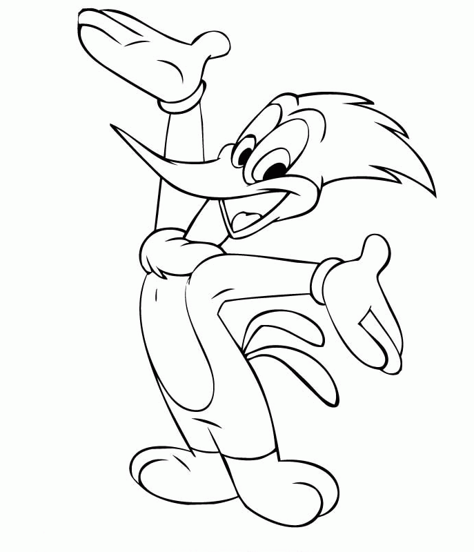 687x800 Woody Woodpecker