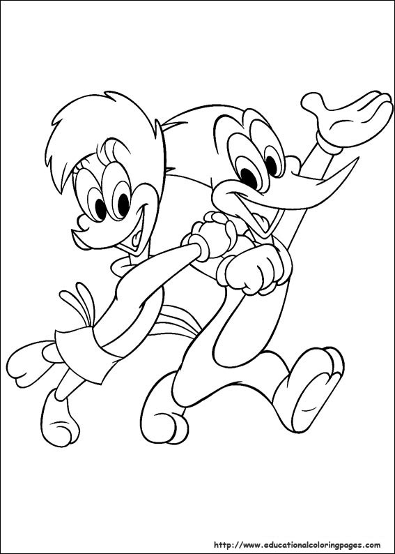 567x794 Woody Woodpecker Coloring Pages