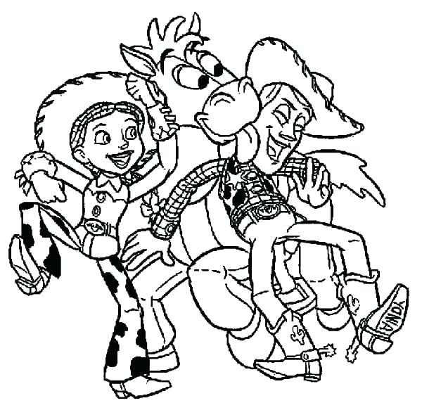 600x583 Woody Coloring Page Toys Story Coloring Pages Toy Story Printable