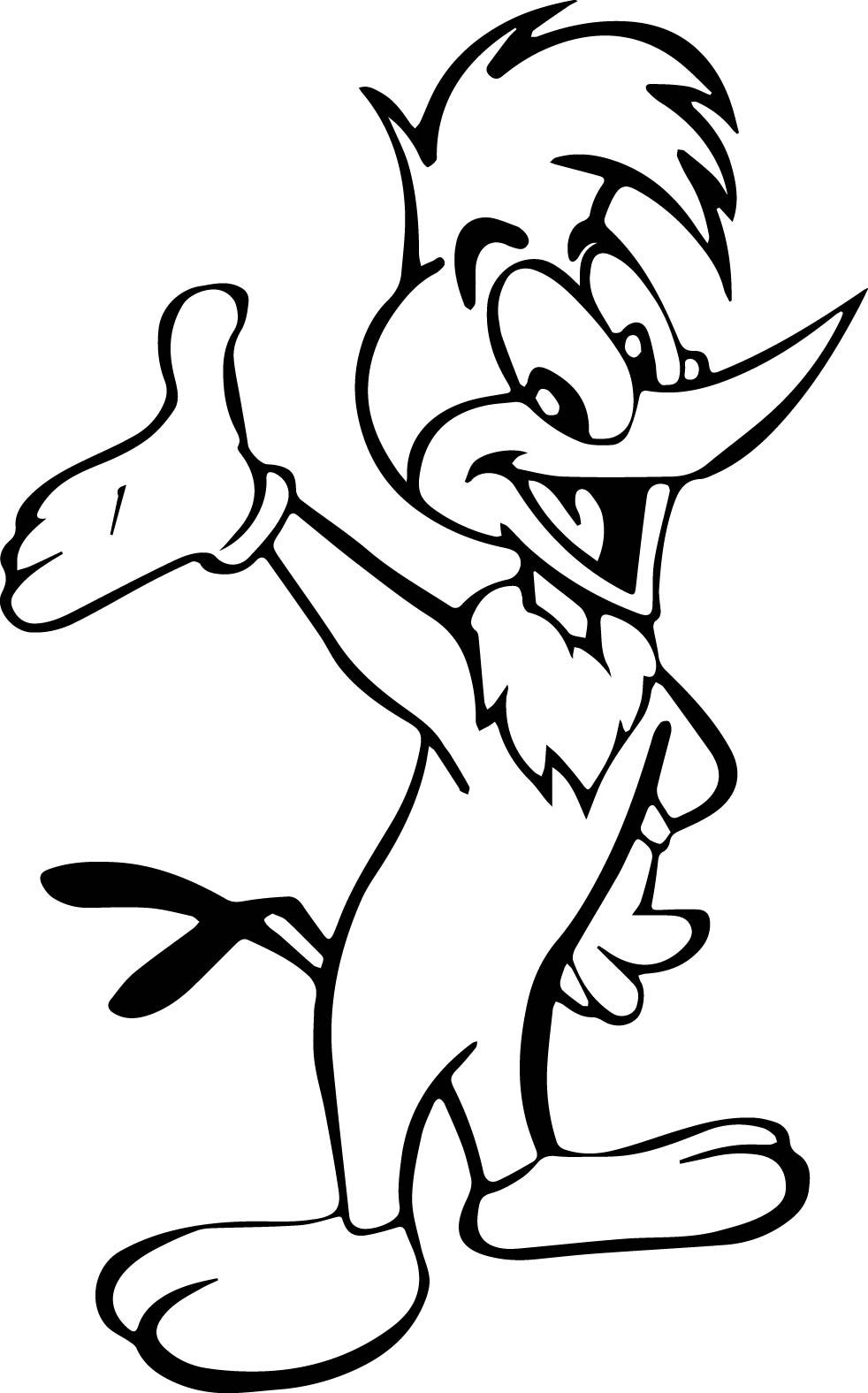 982x1576 Woody Woodpecker Coloring Pages Woody Woodpecker, Woodpeckers