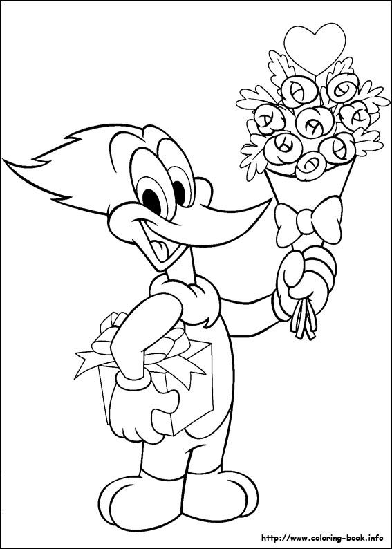 567x794 Woody Woodpecker Coloring Picture Coloring