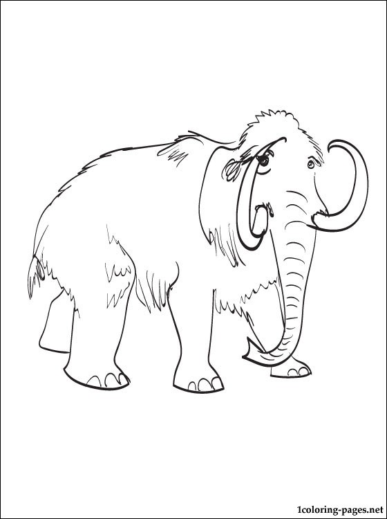 Woolly Mammoth Coloring Pages at GetDrawings | Free download