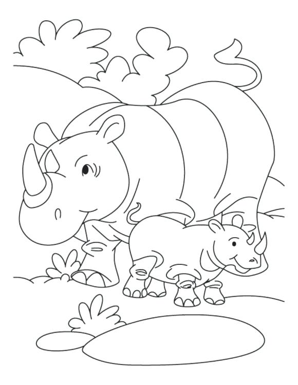 580x750 Rhino Coloring Page Mammoth Coloring Page Mammoth Coloring Page