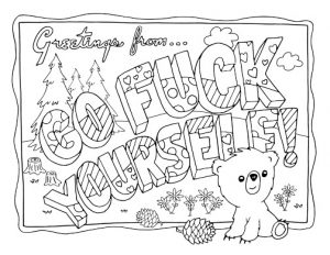 300x232 Adult Color Pages Swear Word Adult Coloring Pages Free Printable
