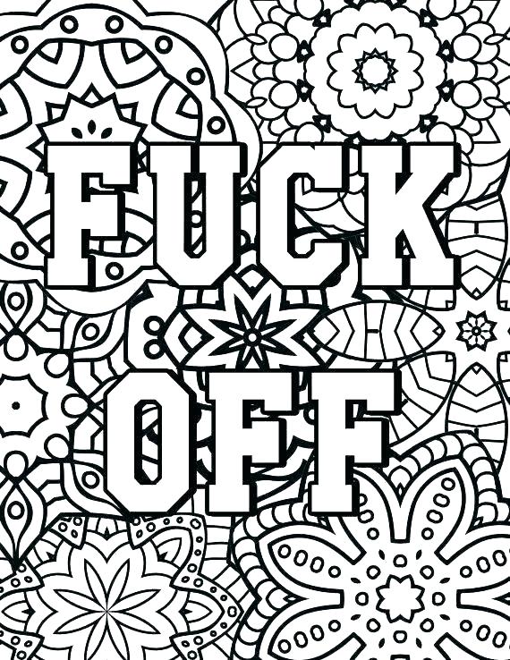 570x738 Swear Word Coloring Pages Printable Together With Coloring Pages