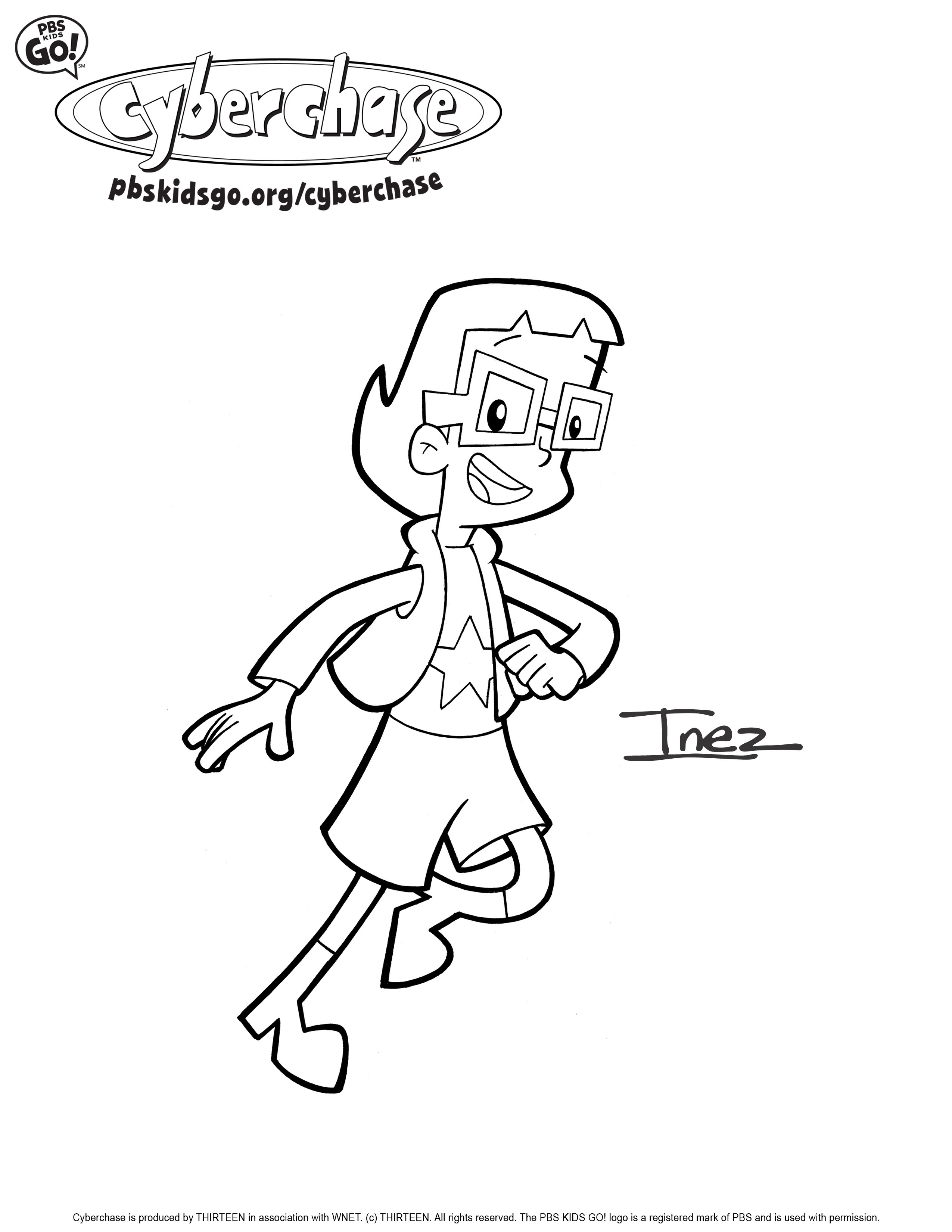 2550x3300 Cyberchase Coloring Pages Pbs Parents