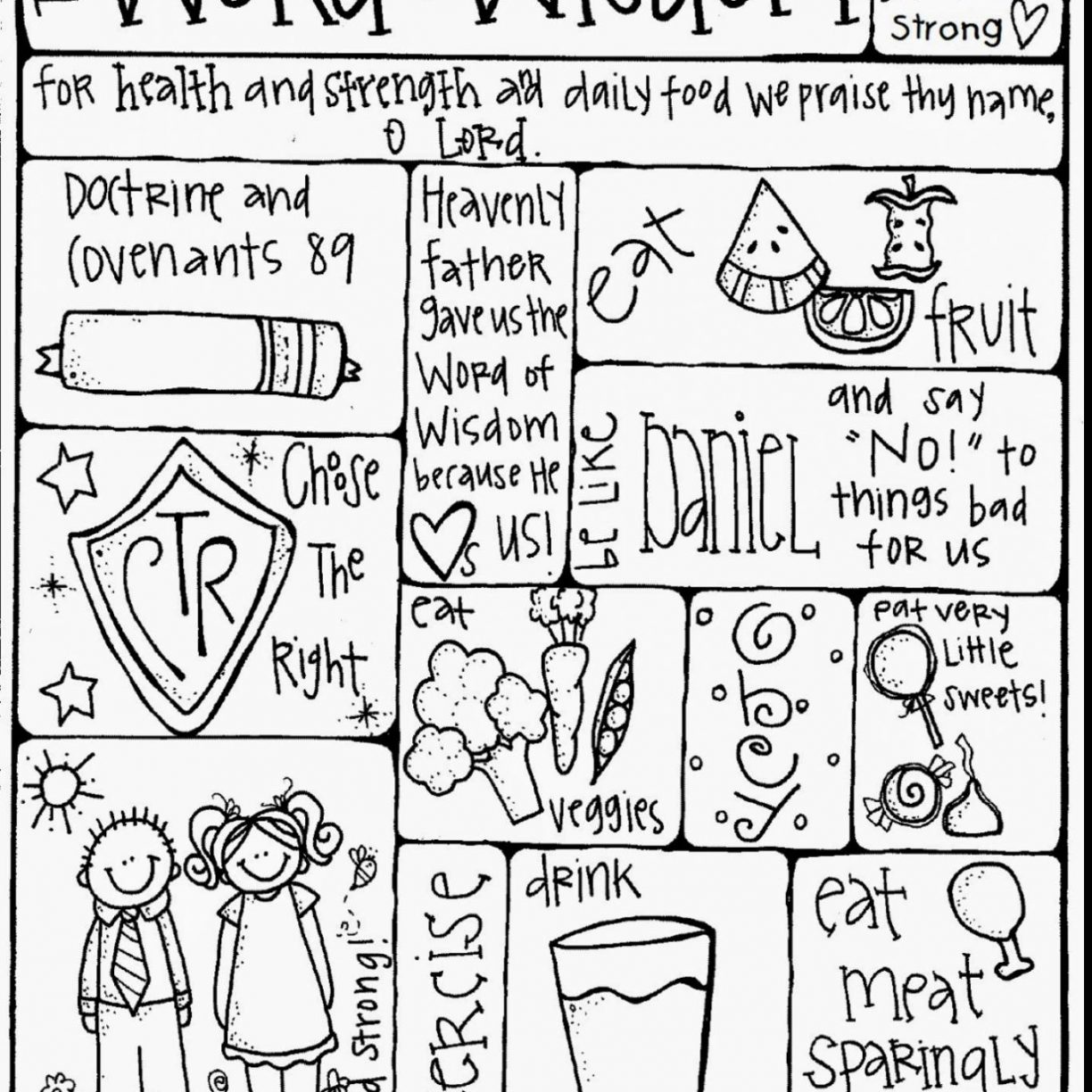 1224x1224 Luxury Word Of Wisdom Coloring Page Image