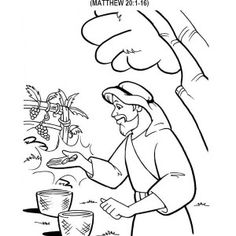 236x236 Coloring Page For Matthew Parable Of Workers