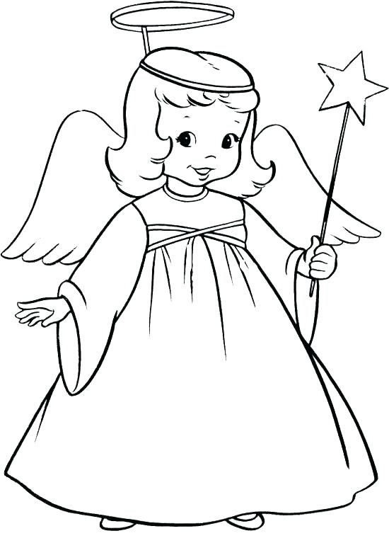 550x767 Coloring Page Angel