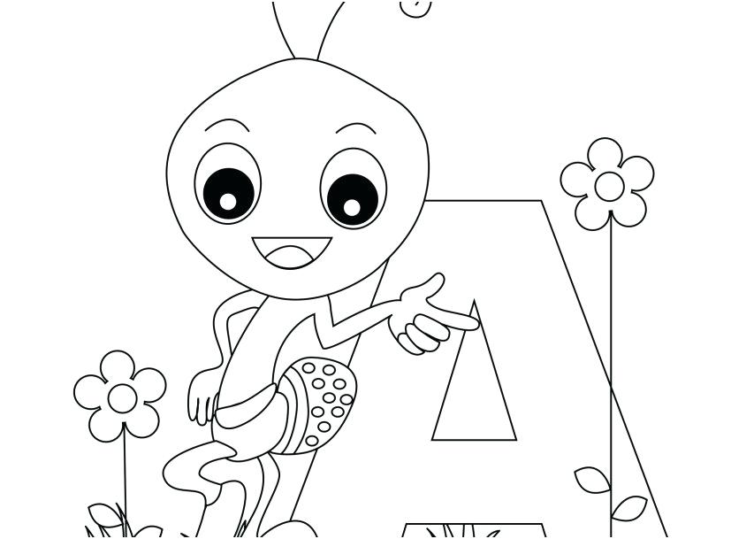 827x609 Alphabet Coloring Pages Preschool Alphabet Coloring Pages
