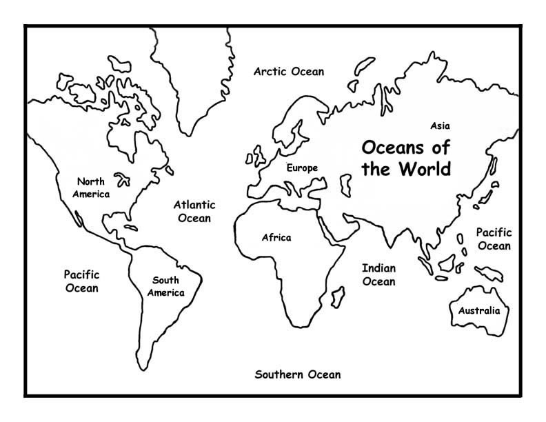 792x612 World Map Coloring Pages For Kids Free Printable Coloring