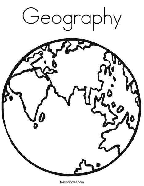 468x605 Geography Coloring Page